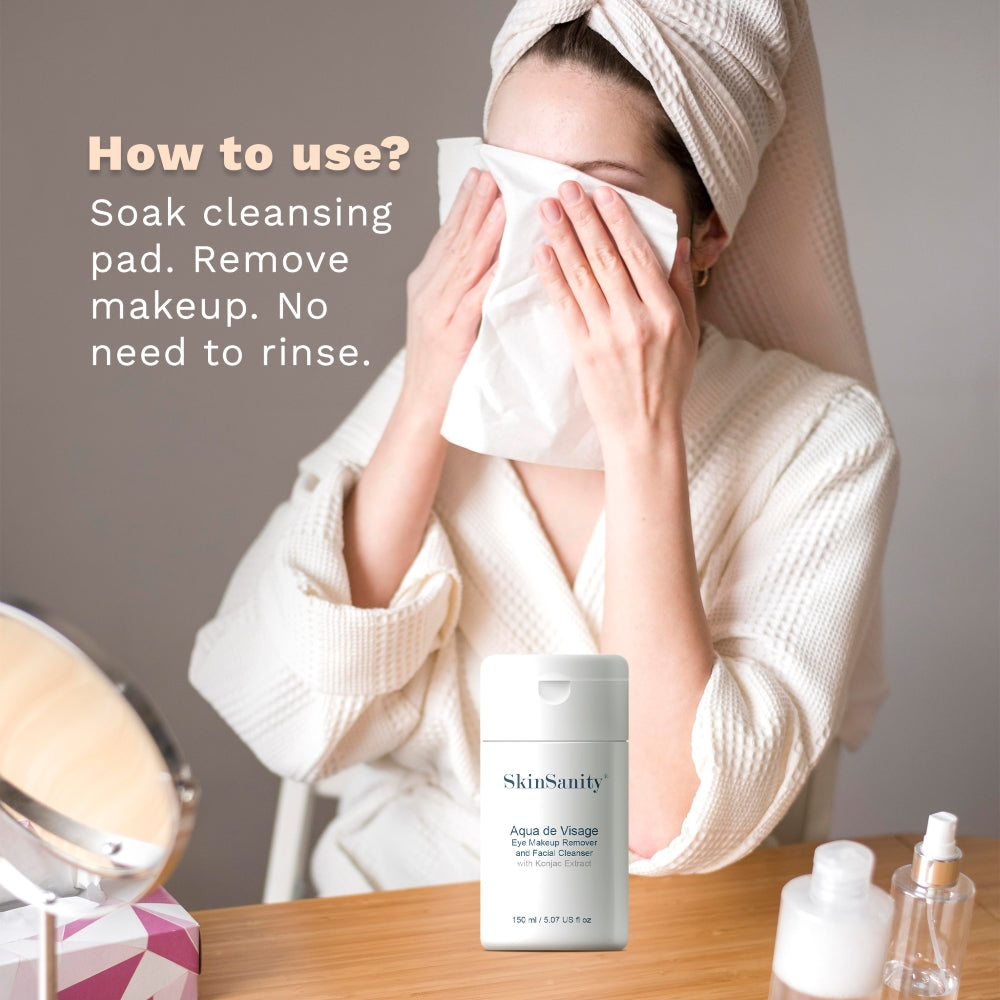 SkinSanity® Aqua de Visage Eye Makeup Remover & Facial Cleanser 5 fl oz